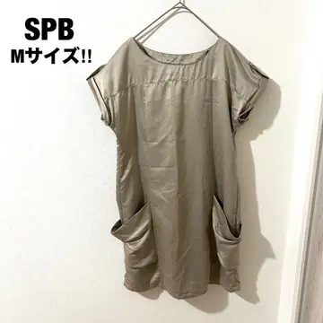 SPB 반팔 튜닉 M 광택 양쪽 포켓 부착 여성용 여성복