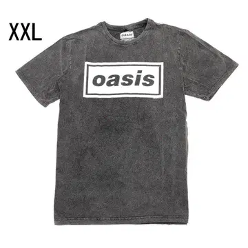 OASIS 오아시스 티셔츠 밴딩 티셔츠 차콜 그레이 2XL