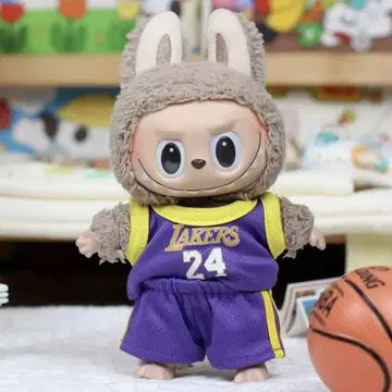 LABUBU Lakers 농구 유니폼 옷 갈아입기 러브부