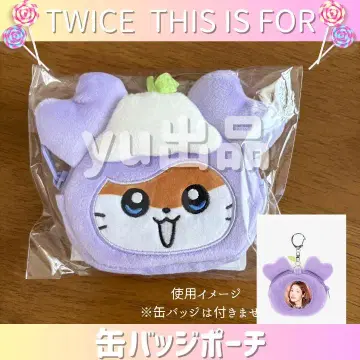 TWICE THIS IS FOR 산리오 사나 캔뱃지 파우치 캔 배지