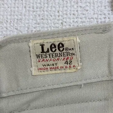 42인치 60's Lee 웨스턴 빈티지