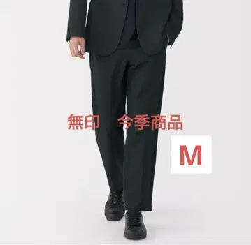 MUJI 신사용 통기성 스트레치 축구 노턱 팬츠 M