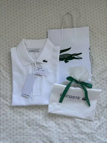 라코스테 화이트 피케 셔츠 L 사이즈 size004