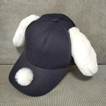 USJ 스누피 캡 블랙 모자