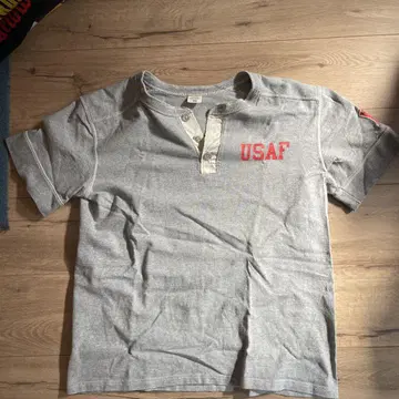 USAF 헨리넥 티셔츠 그레이