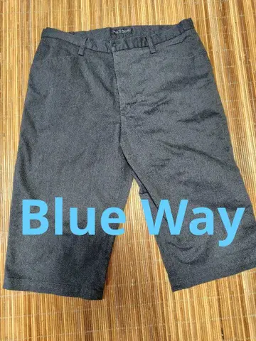 BLUE WAY TROUSERS 남성용 다크 그레이 숏 팬츠 여름용