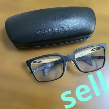 오클리 블랙 프레임 안경 케이스 포함