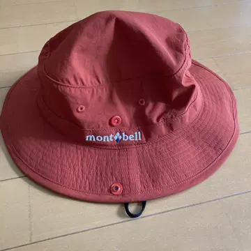 mont-bell 사파리 낚시 버킷 햇 오렌지