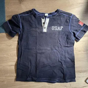 USAF 프린트 헨리넥 티셔츠