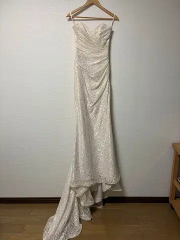 아이보리 레이스 웨딩 드레스 미카엘라