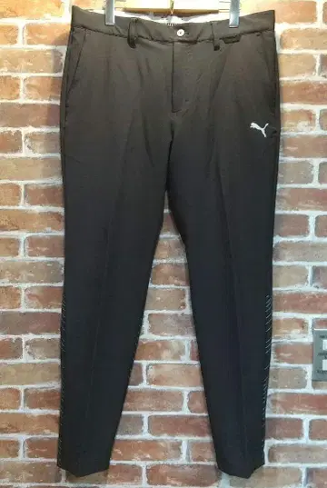 푸마 슬림 핏 블랙 팬츠