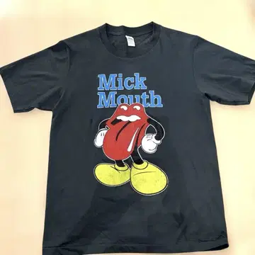 새상품급 Mick Mouth 티셔츠 롤링 스톤스