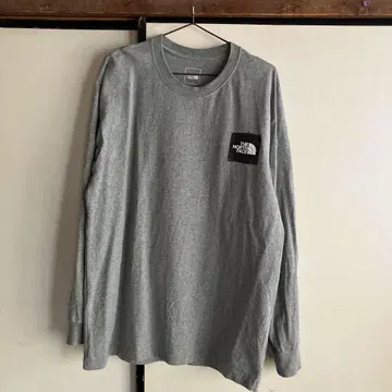 THE NORTH FACE 그레이 롱 슬리브 티셔츠