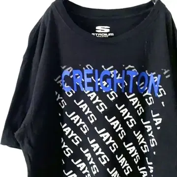 스타디움 CREIGHTON JAYS 티셔츠 L 블랙 검정 구제 의류