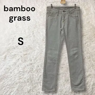 bamboo grass 스키니 데님 팬츠 로우라이즈 그레이 S
