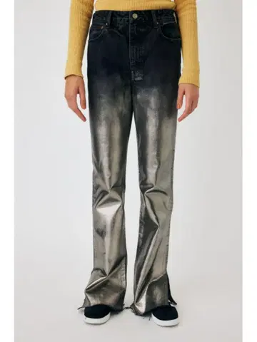 MOUSSY FOIL PRINT SLIM FLARE(MOUSSY 데님)
