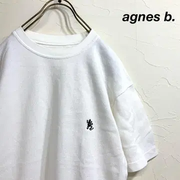 agnes b. 애니에스 베 리자르 자수 써멀 티셔츠