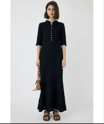 MOUSSY 머메이드 하프 슬리브 레이스 드레스 시착만 한 상품