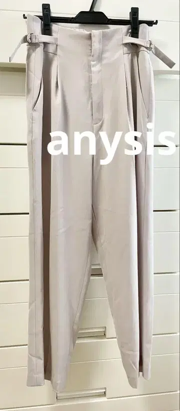 anysis 하이웨스트 팬츠 사이즈 1 핑크 베이지