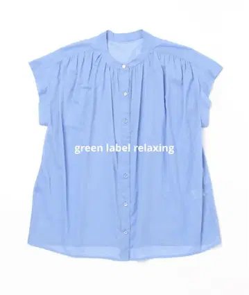 green label relaxing 반팔 블라우스 블루 파랑 여름