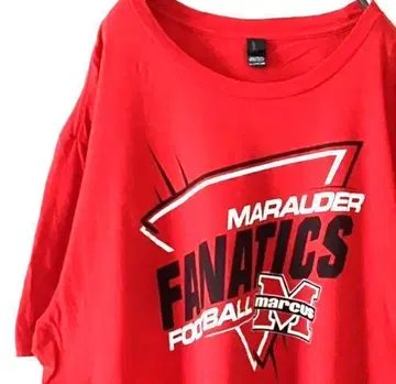 FANATICS 풋볼 MEHL 티셔츠 2XL 레드 빨간색 구제 의류