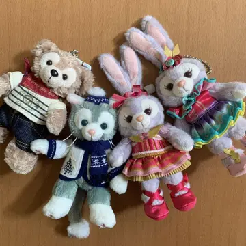 스텔라루 젤라토니 닷피 봉제 인형 배지 4종 세트