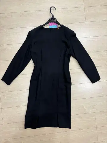 블랙 드레스 긴팔 무릎 기장 관혼상제 예복