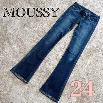MOUSSY 부츠 컷 데님 24 스키니 플레어