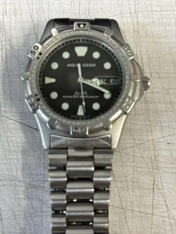 AQUA GEAR 다이버스 워치 블랙