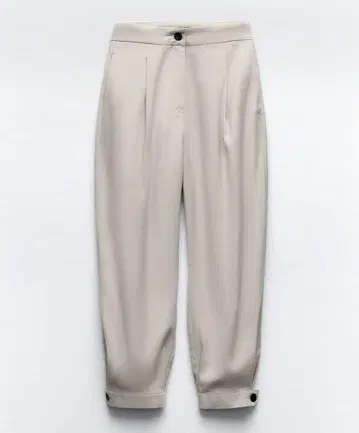 자라 캐럿 핏 팬츠 자라 XS
