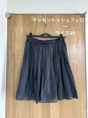 매킨토시 철학 무릎 기장 스커트