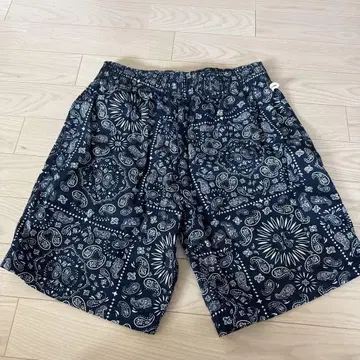 셰프 팬츠 Chef Pants Short Paisley Navy