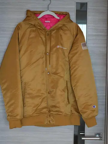 챔피온 패딩 자켓 골드 브라운