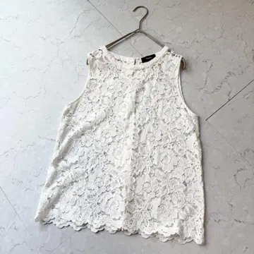 띠어리 슬리브리스 블라우스 S POWER.TEE.BL 화이트