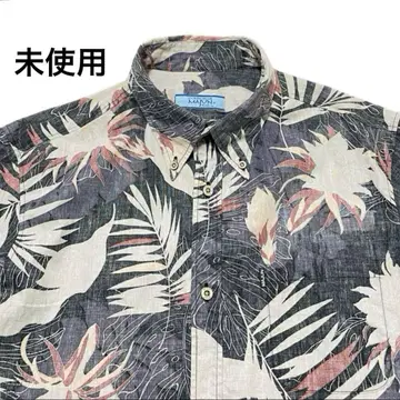 마준 카리유시 의류 majun 알로하 셔츠 꽃무늬 올 패턴 L