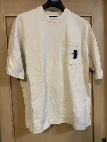 Nautica 아이보리 티셔츠 포켓 부착 노티카 포켓 티셔츠 노티카