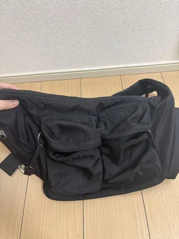 블랙 숄더백 2 포켓