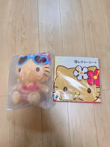 미개봉 헬로키티 봉제 인형 레저 시트 봉제 인형 (미니)