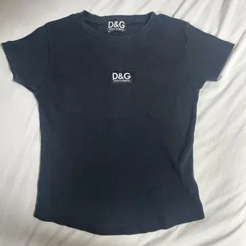 pourelles D&G 네이비 반팔 티셔츠
