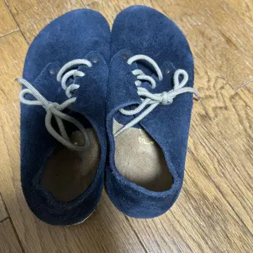BIRKENSTOCK 네이비 스웨이드 스니커즈 37
