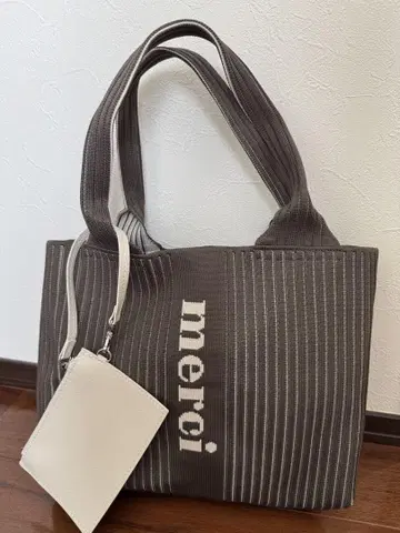 qbag paris tricote petit 토트백 초콜릿