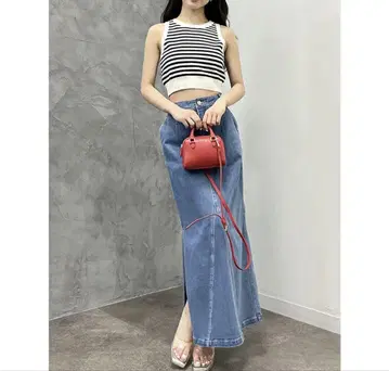 데님 라이크 롱 스커트 eimy istoire