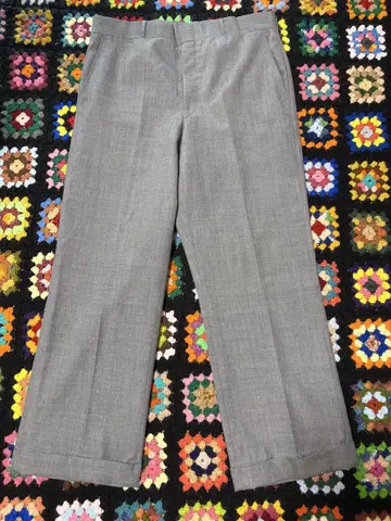 80sLL Bean 그레이 슬랙스 로켓 탈론 지퍼