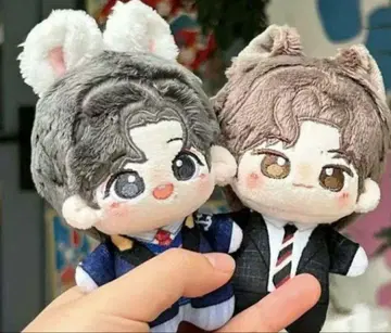즉시 구매 10cm 왕이보 샤오샨 봉제 인형 페어 0708