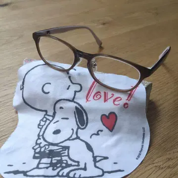 컨디션 최상] SNOOPY 안경 프레임 갈색