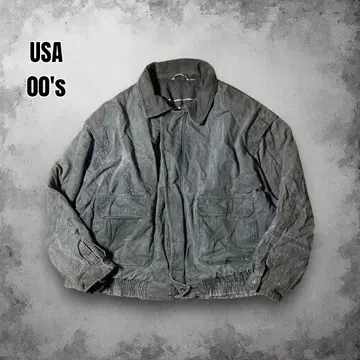 USA 오버 사이즈 패딩 자켓 커버올 쇼트 돌먼