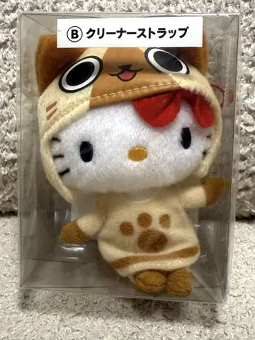 헬로키티 클리너 스트랩 마스코트 봉제 인형 인형옷 고양이