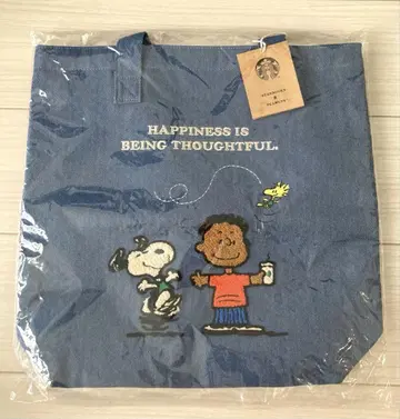 스타벅스 스누피 토트백 블루 PEANUTS Franklin