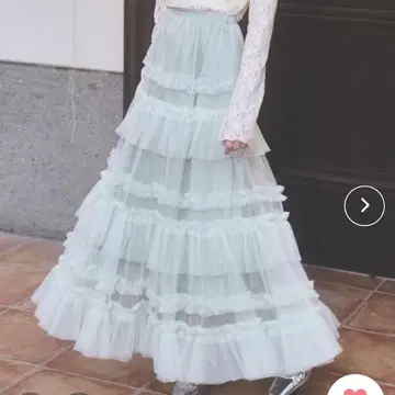 Lovilyn 라빌린 티어드 샤샤 스커트 민트