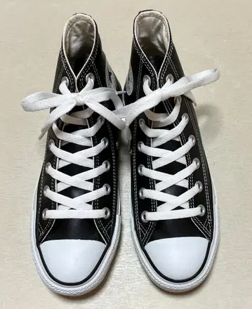 컨버스 올스타 가죽 블랙 22cm 새상품